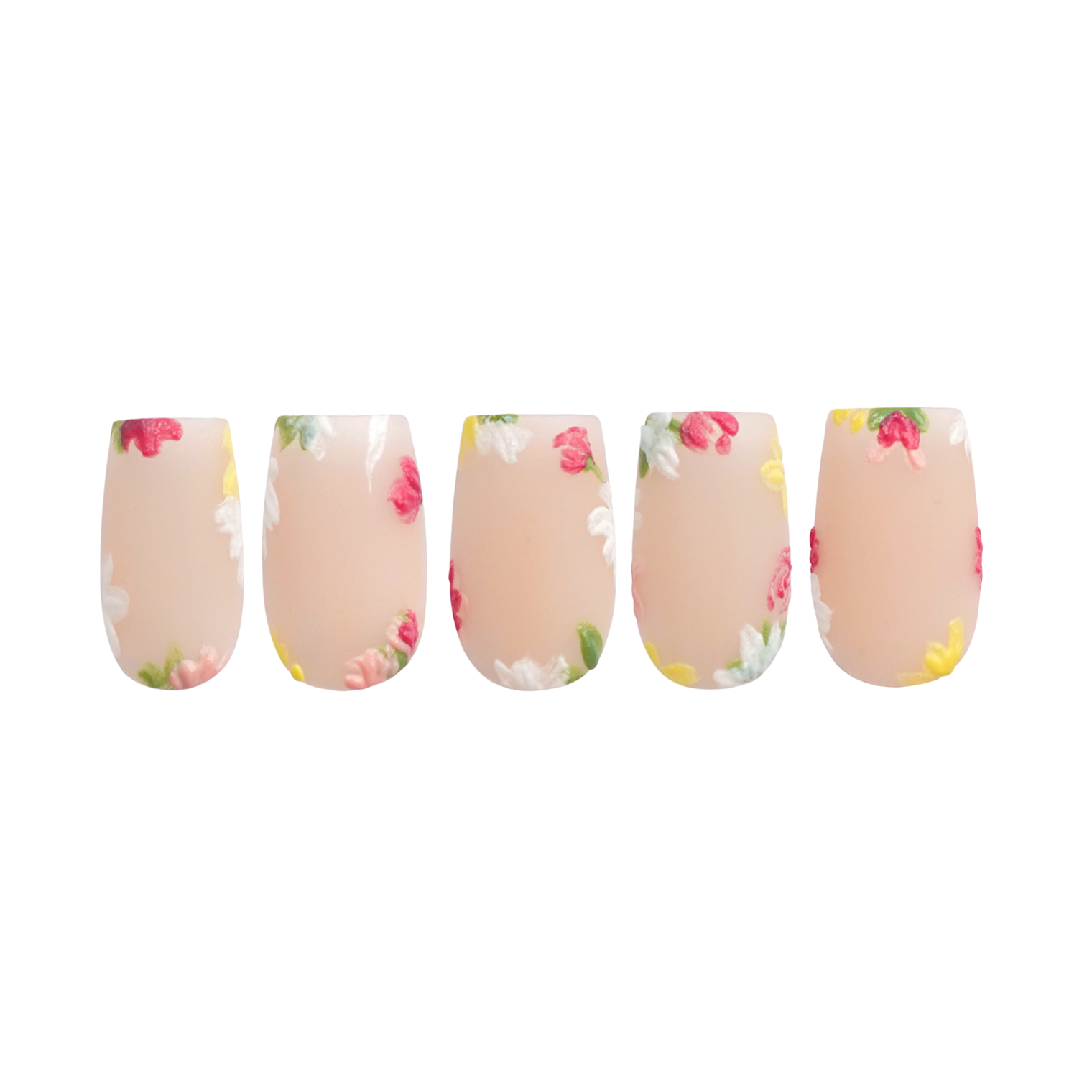 Siva Nail, Petal Whisper, Garden Bliss, Handmade Press on Nails
