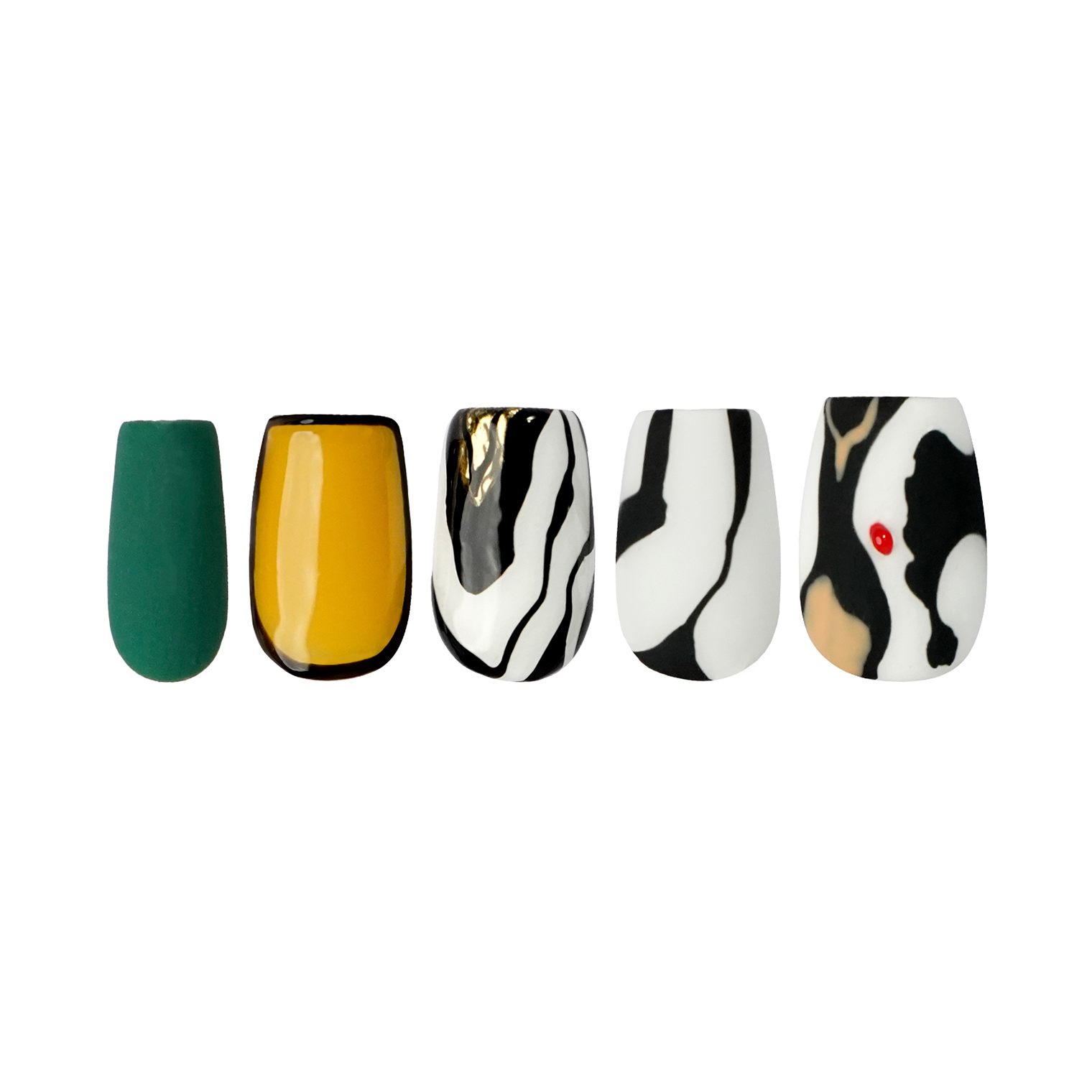Siva Nail, Vivid Burst, Artistic Statement, Handmade Press on Nails