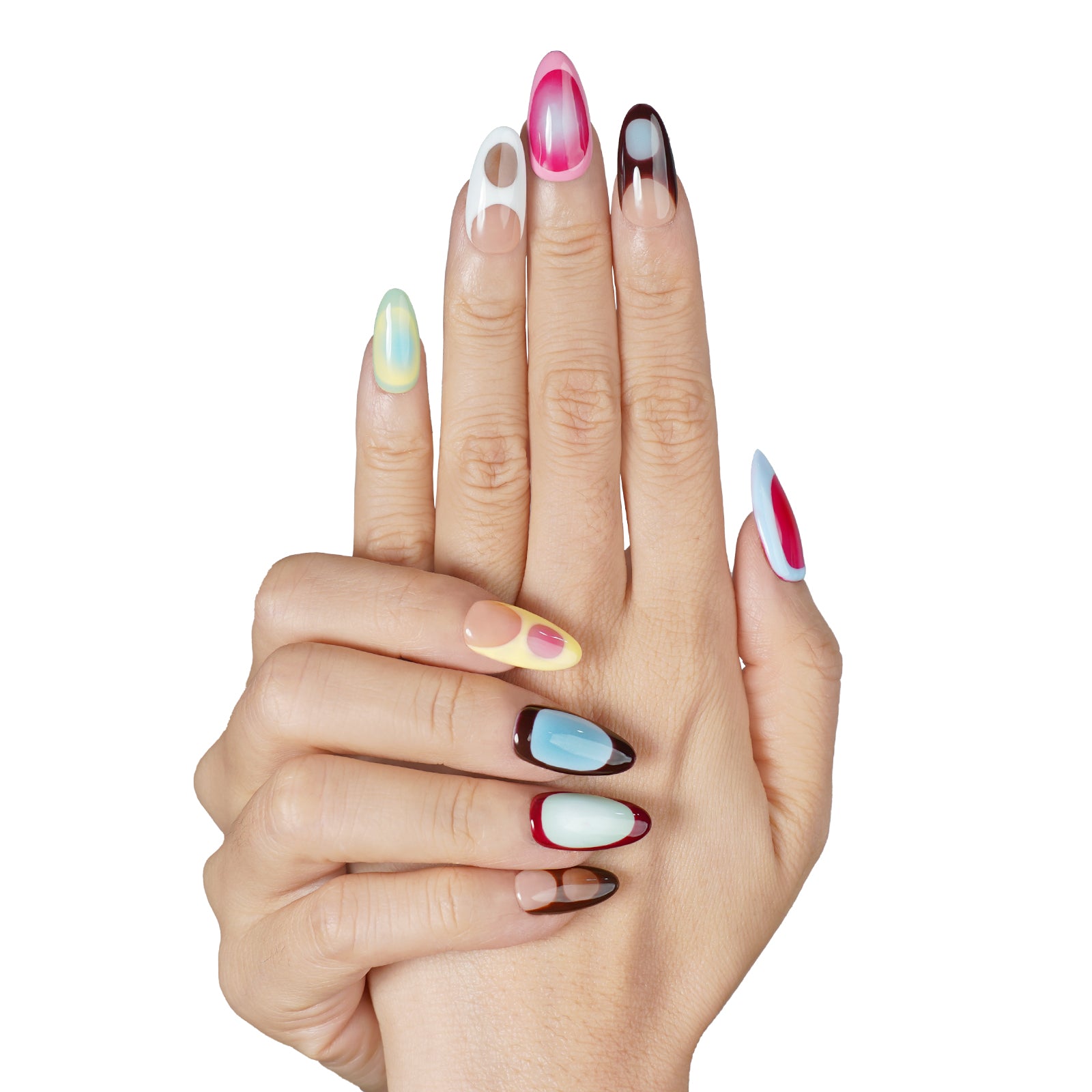 Siva Nail, Summer Beach, Gradient Handmade Press on Nails