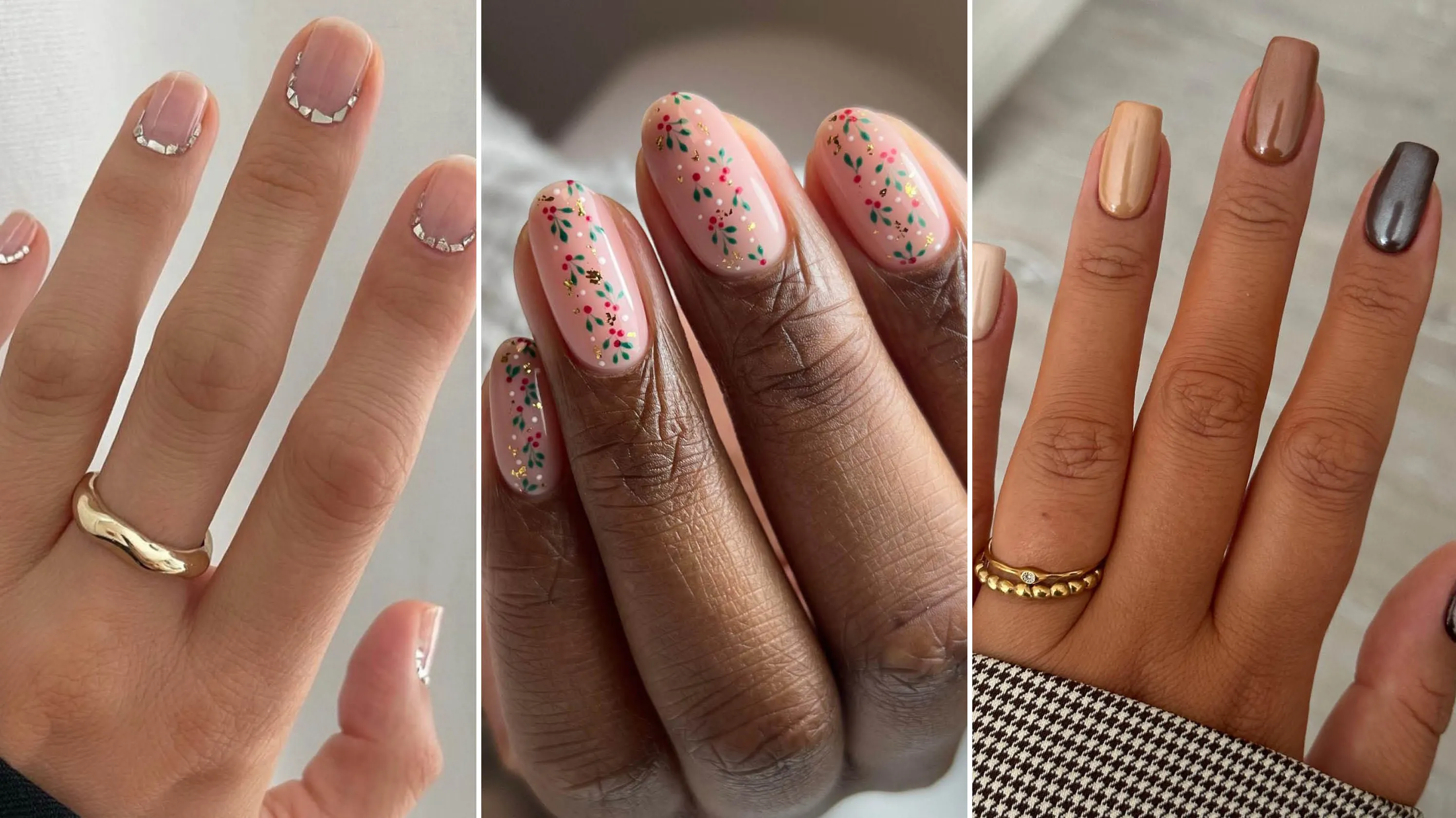 Galaxy Opulence Holographic Crystal Halo Press‑On Nails