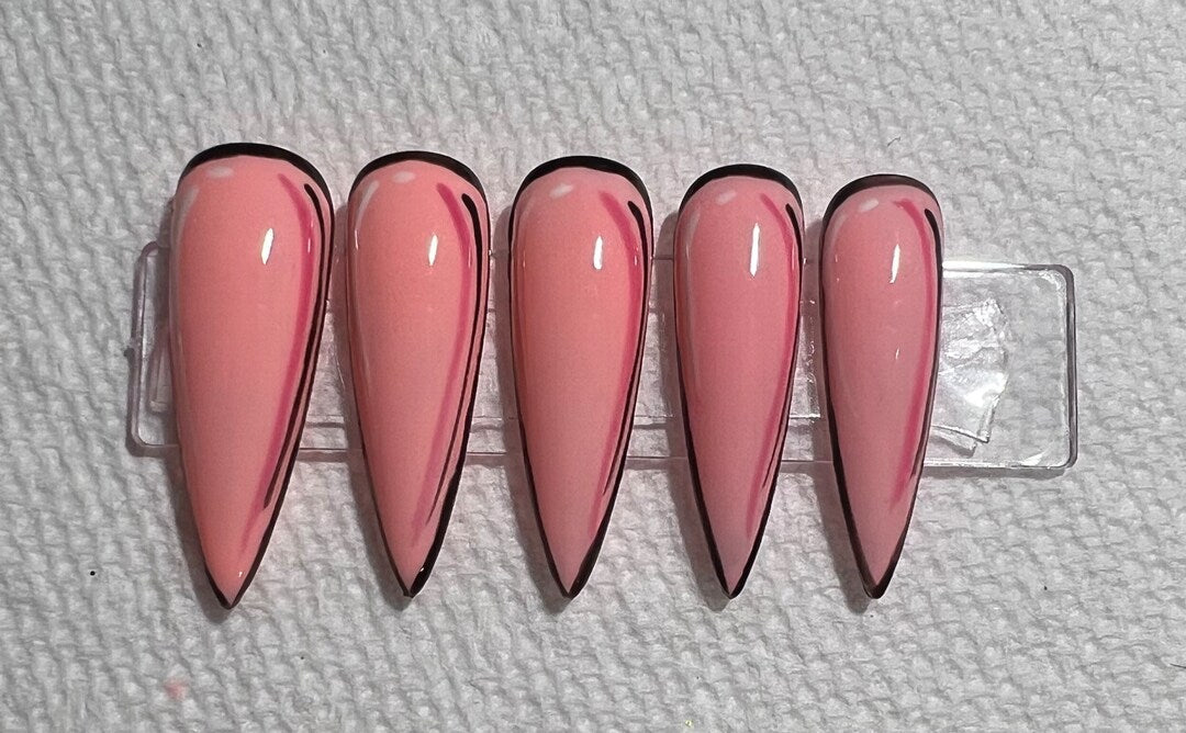 Lucky Baby Gradient Pop Art Press‑On Nails | Siva Nail
