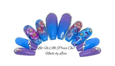 Flora’s Touch Garden Delight Press‑On Nails | Floral Elegance