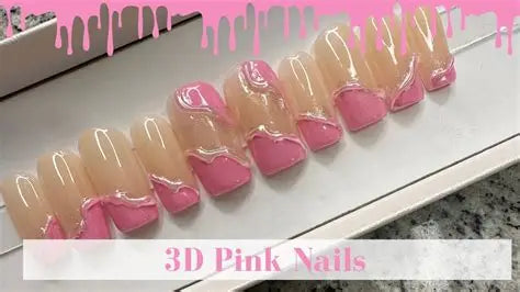 Swirl Pearl 3D Magnetic Press-On Nails | Siva Nail