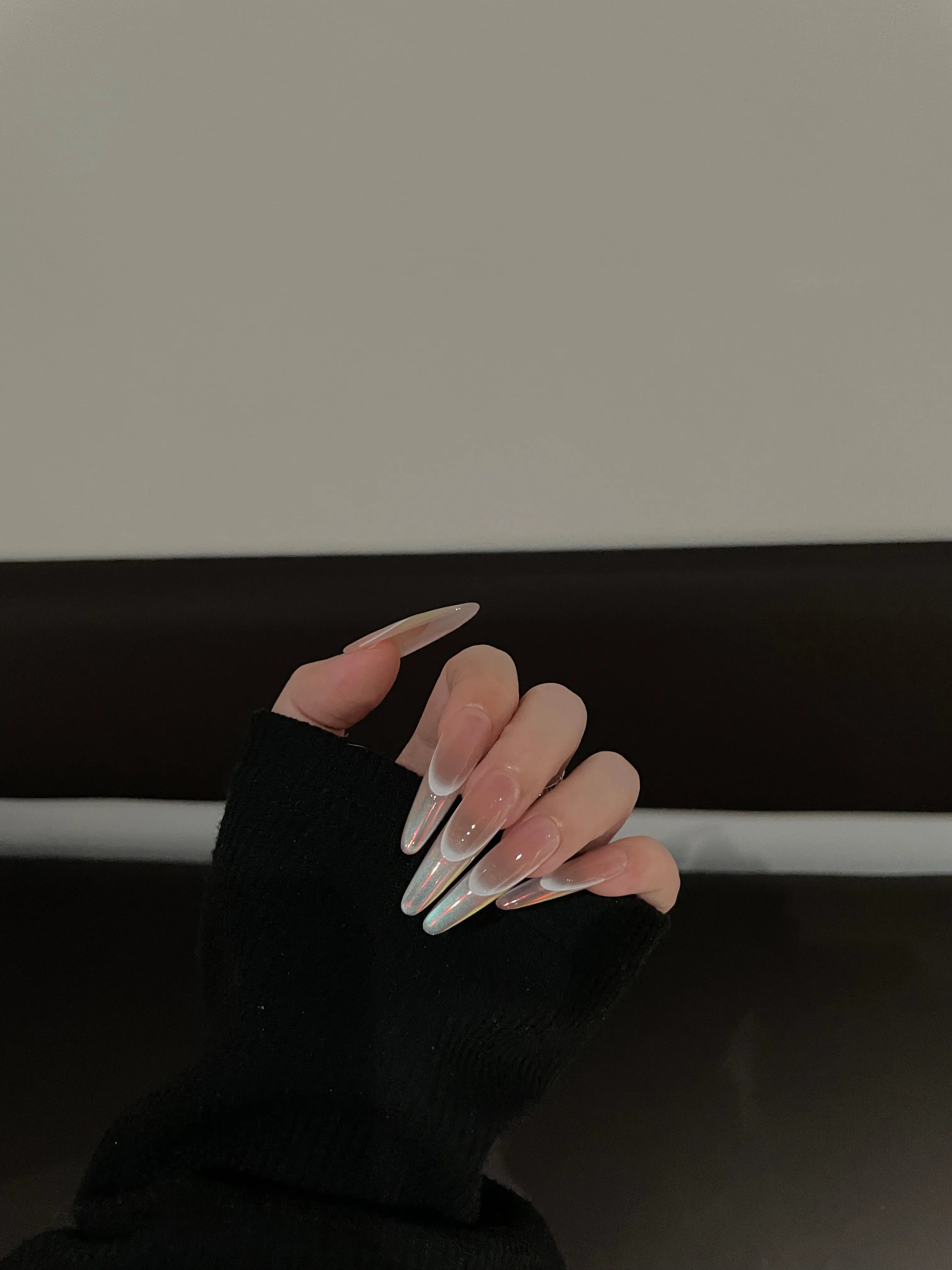 Siva Nail, Blush Pink Schimmer, Handgemachte Nagelpresse