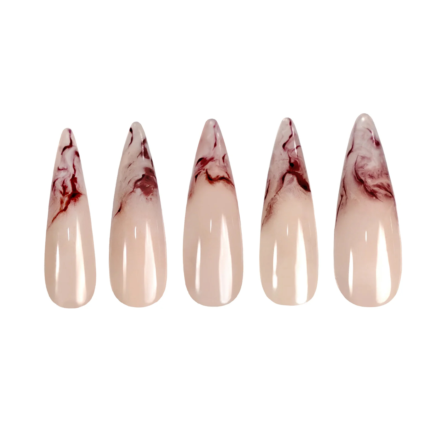Siva Nail, Blood Moon Mystique, Dark Enchantment, Handmade Press on Nails