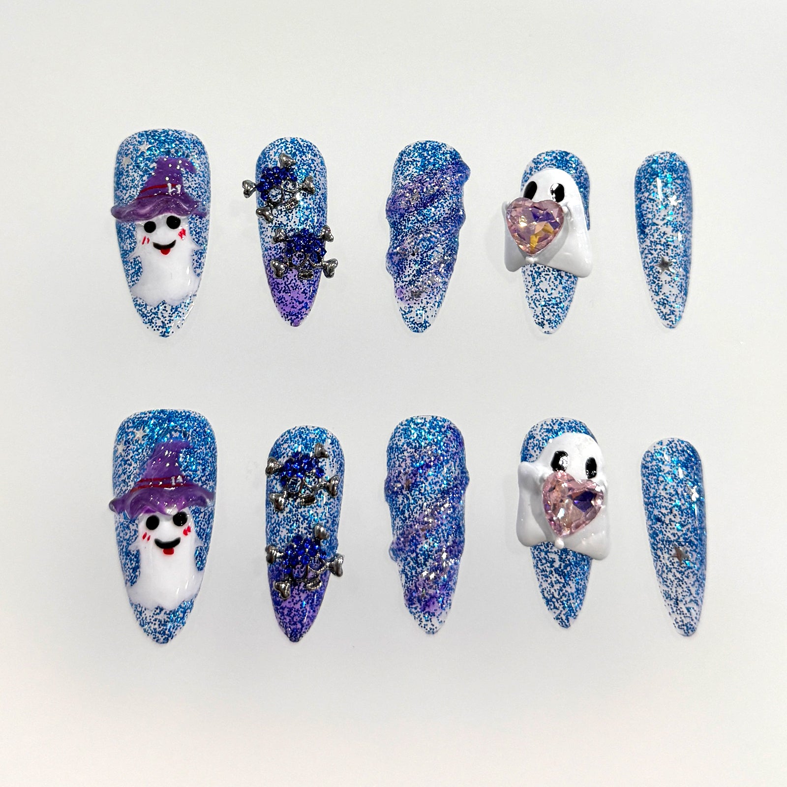 Siva Nail, Ghostly Glee, Halloween Press on Nails