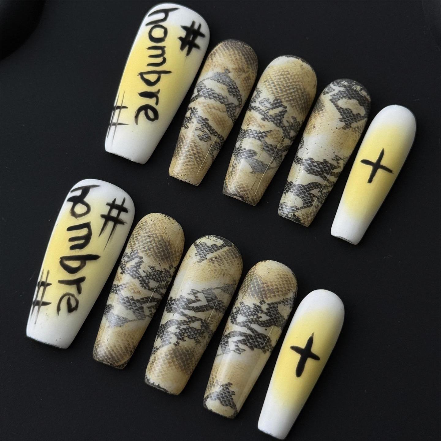 Siva Nail, Serpent Hombre, Reptile Press on Nails