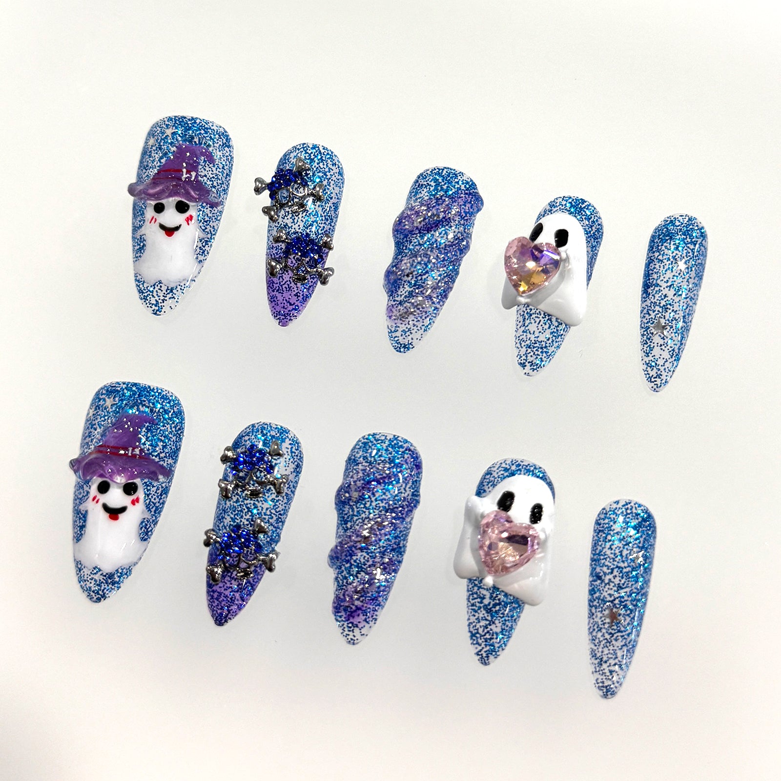 Siva Nail, Ghostly Glee, Halloween Press on Nails