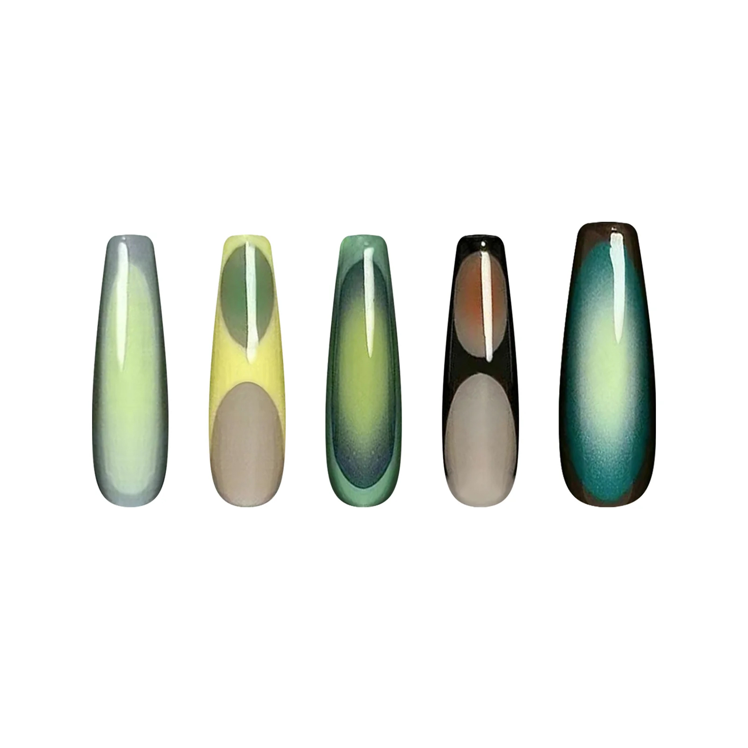 Siva Nail, Summer Dessert, Gradient Handmade Press on Nails