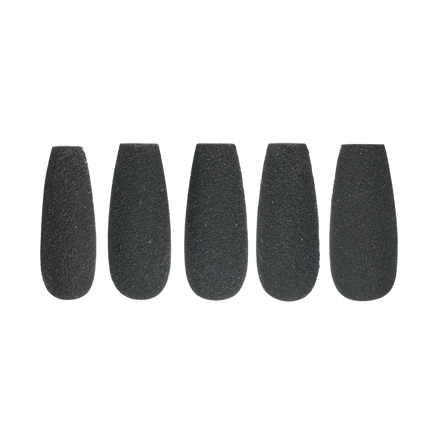 Siva Nail, Obsidian Dreams, Black Matte, Handmade Press on Nails