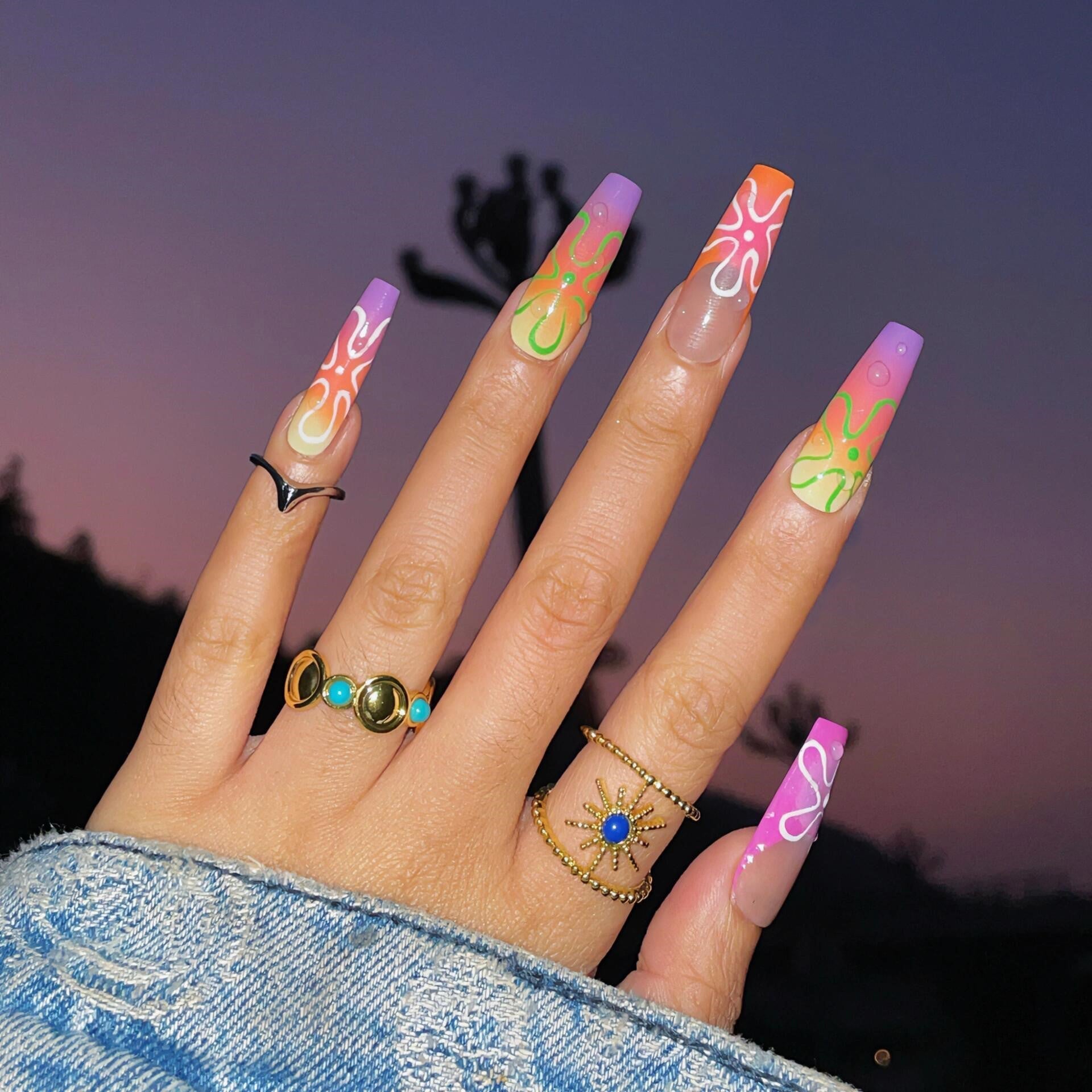 Siva Nail, Bundle 4 - Tropical Vibes Press on Nails