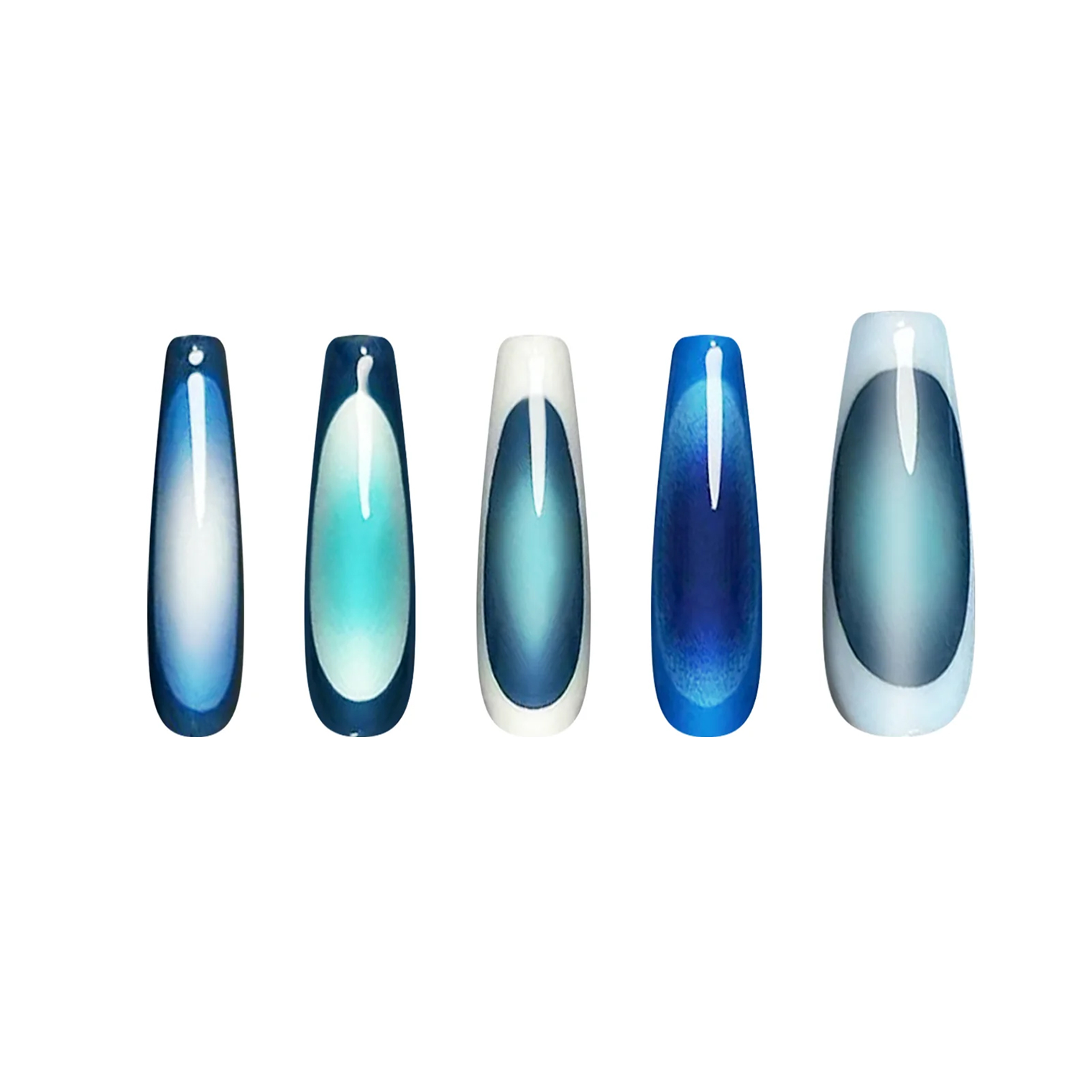 Siva Nail, Summer Ocean, Tranquil Handmade Press on Nails