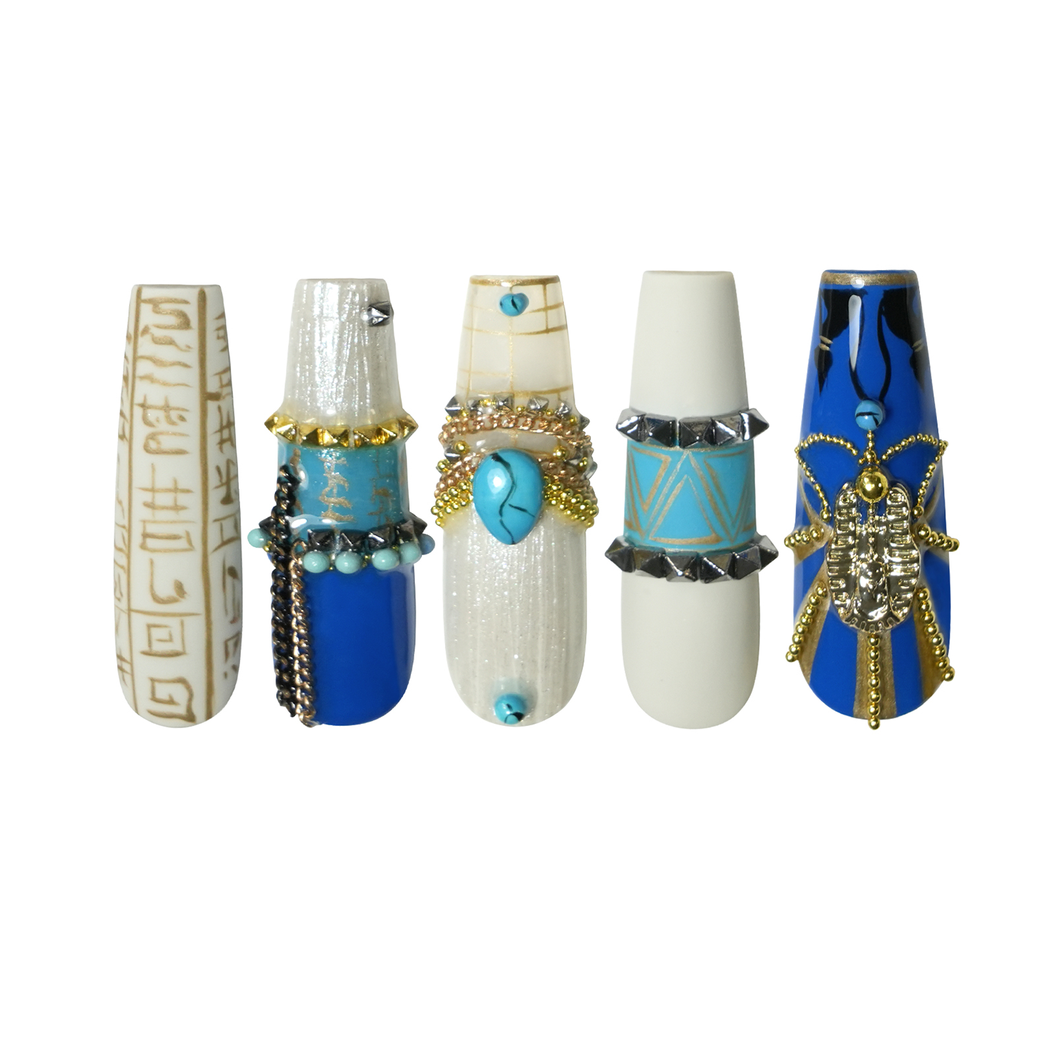 Siva Nail, Luxor's Treasure, Luxury Handmade Press on Nails