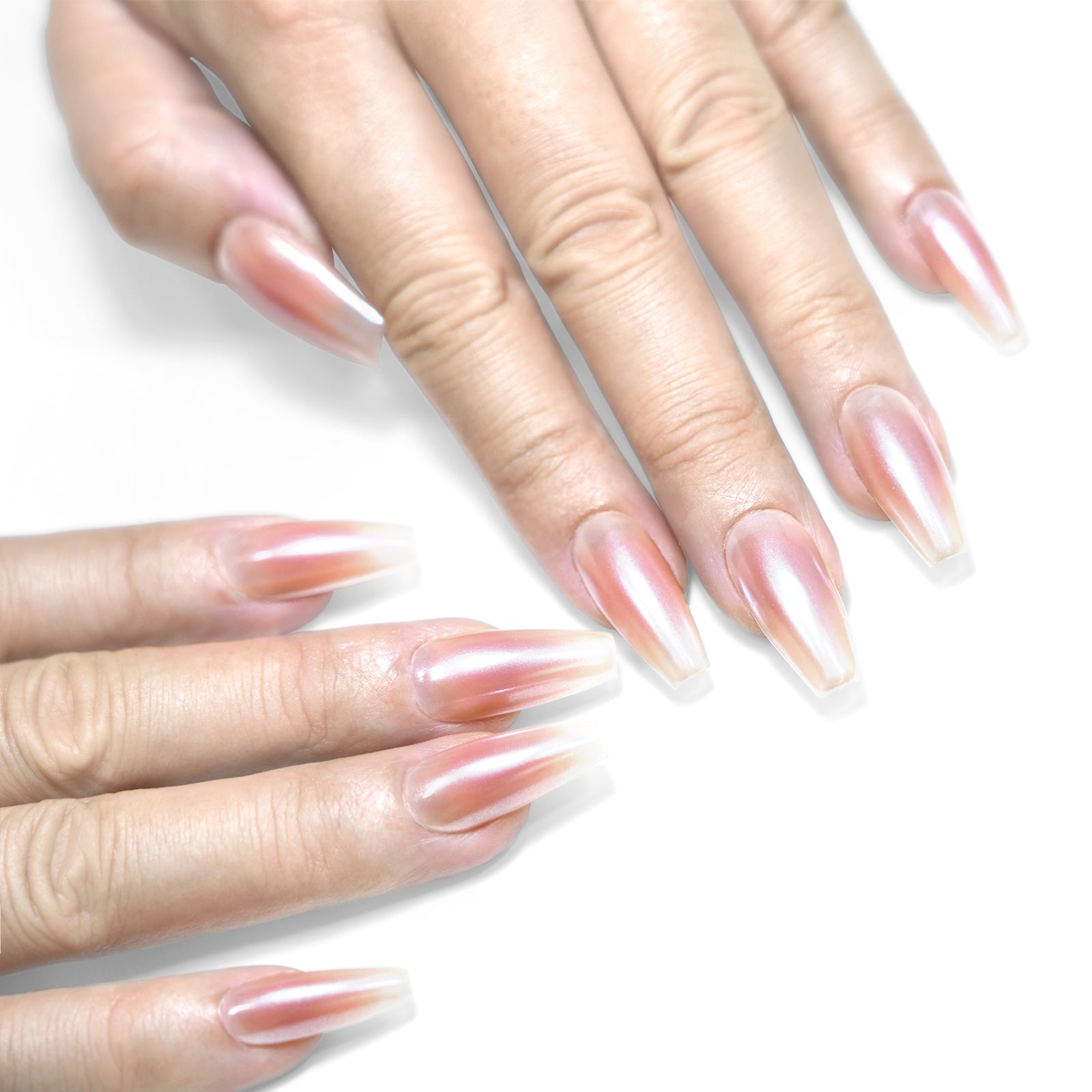 Siva Nail, Shine, Fall Ombre, Acrylic Handmade Press on Nails