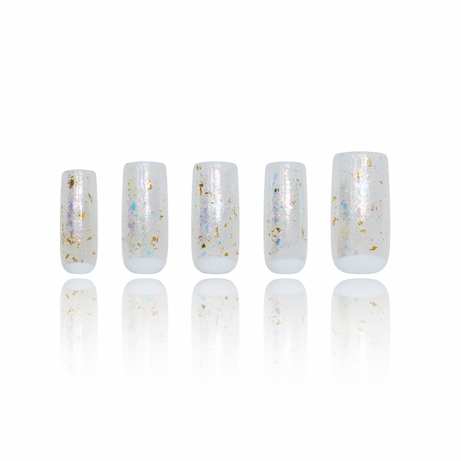 Siva Nail, Crystalline Charm, Glitter Frost Style Acrylic Press on Nails