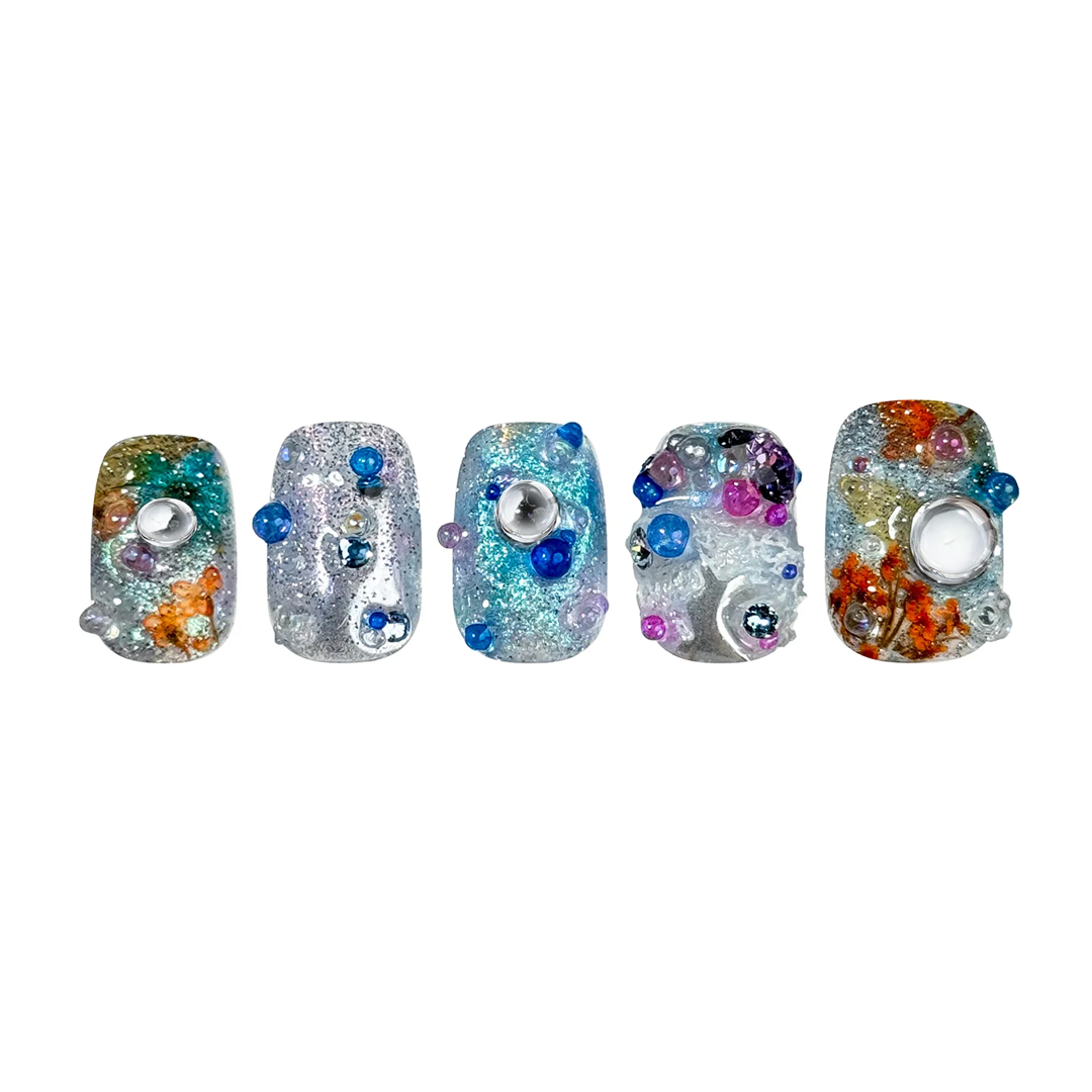 Siva Nail, Anna's World, Gemstone Design Press on Nails