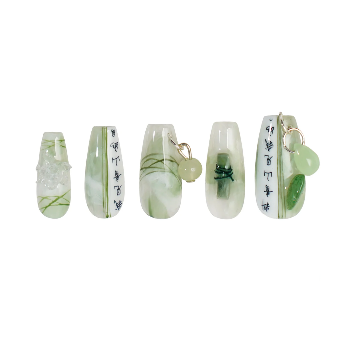Siva Nail, Bambus, Chinesischer Klassischer Stil, Handgemachte Nagelpresse