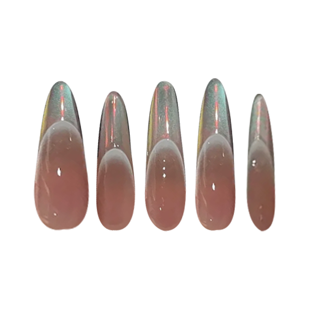 Siva Nail, Blush Pink Schimmer, Handgemachte Nagelpresse