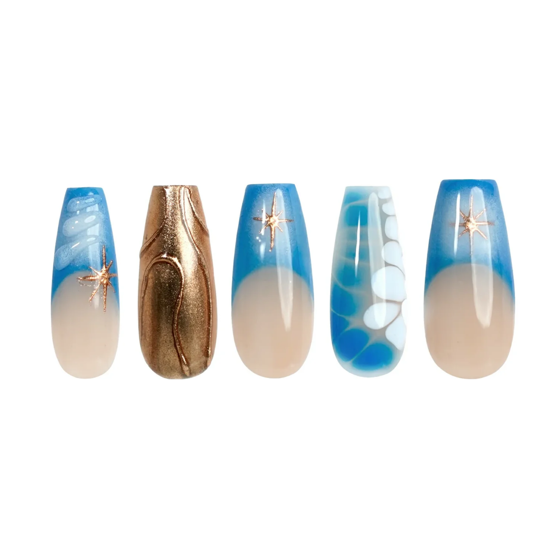 Siva Nail, Canyon, Copper 3D Texture Press on Nails