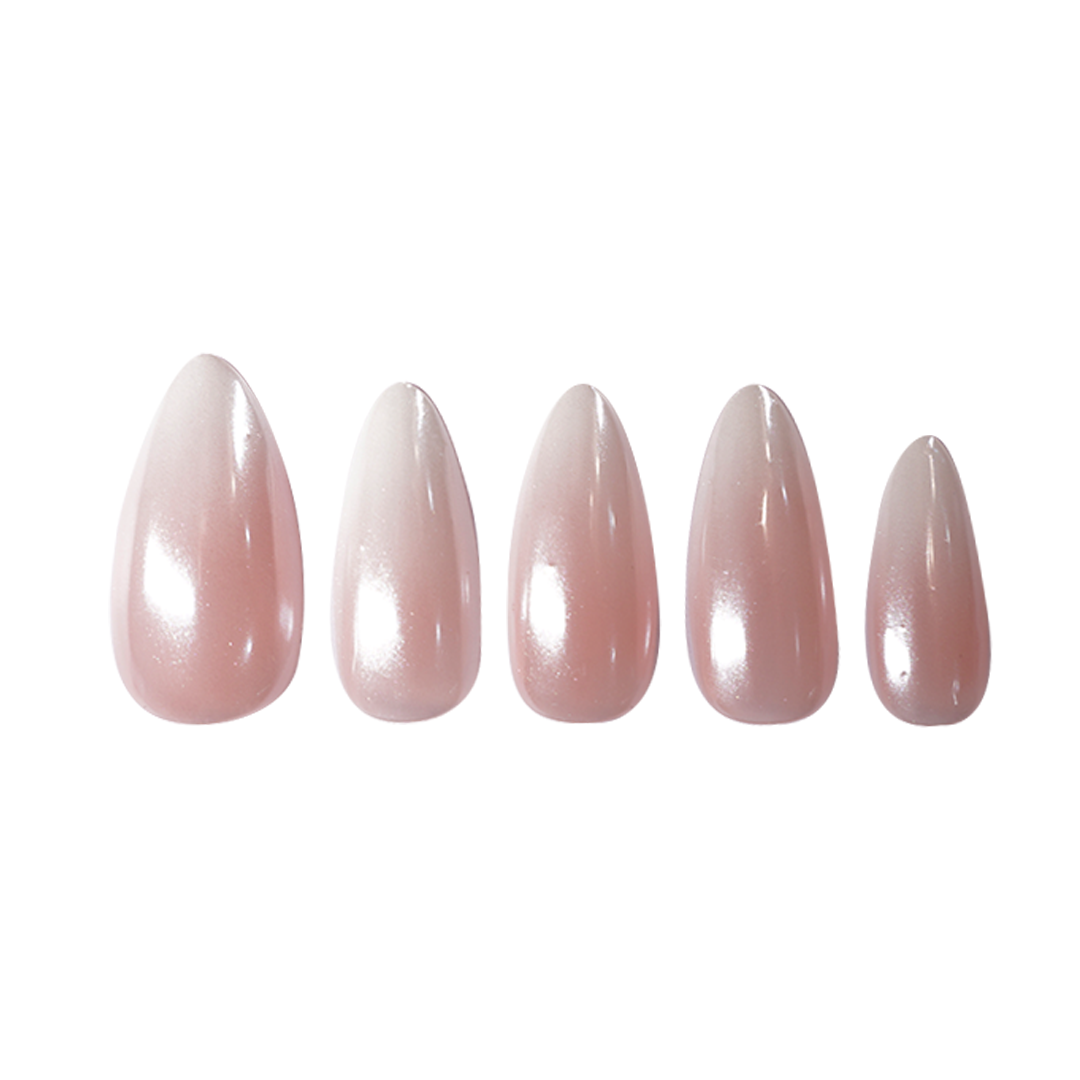 Siva Nail, Caramel Glaze, Nude Gloss Handmade Press on Nails