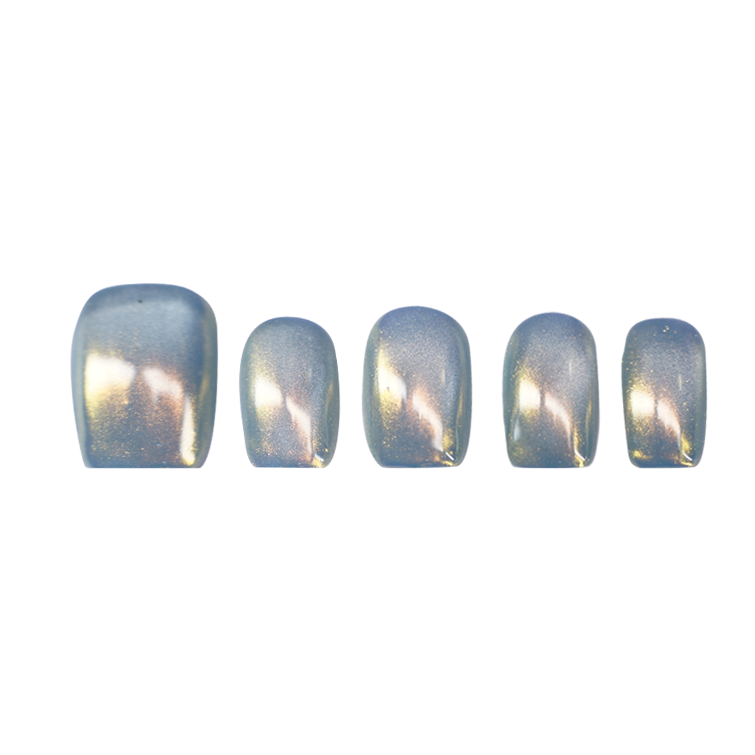 Siva Nail, Celestial Aura Chrome  – Iridescent Handmade Press on Nails