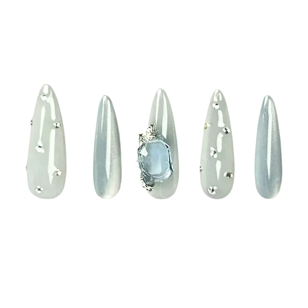 Siva Nail, Chilled Charms, Icy Elegance Style Handgemachte Nagelpresse
