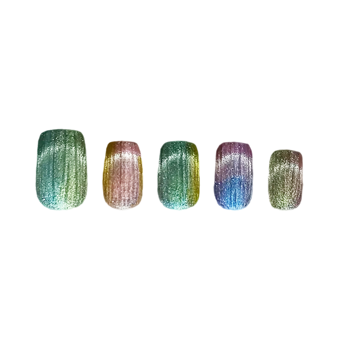 Siva Nail, Color Danube, Multicolor Style Handmade Press on Nails