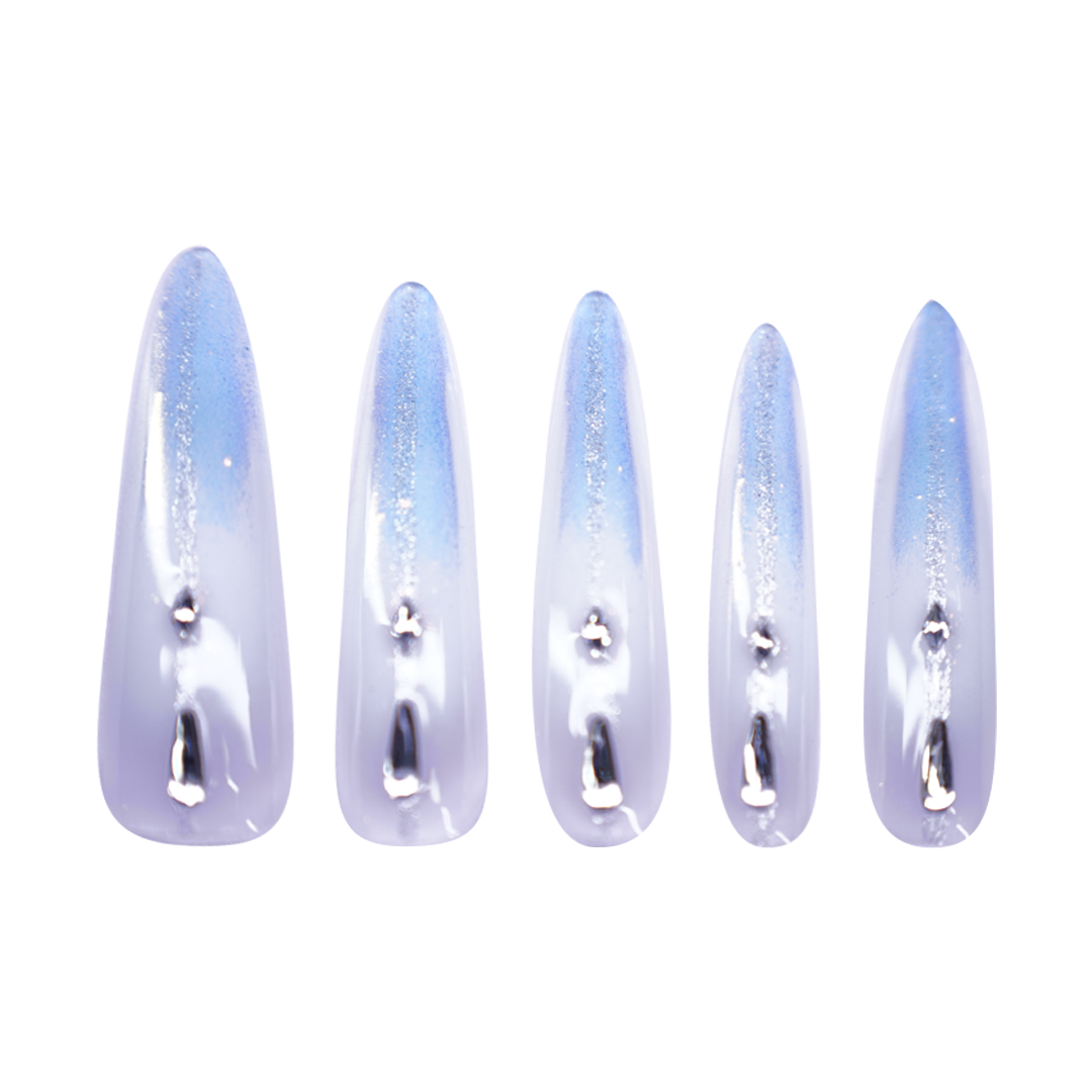 Siva Nail,Crystal Frost Gradient Handmade Press on Nails