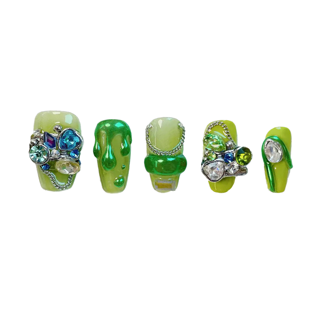 Siva Nail, Garden Gala, Luxury Handmade Press on Nails