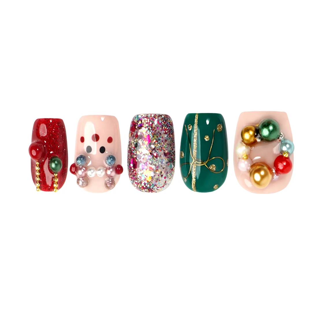 Siva Nail, Holiday Magic, Winter Wonderland, Handmade Press on Nails