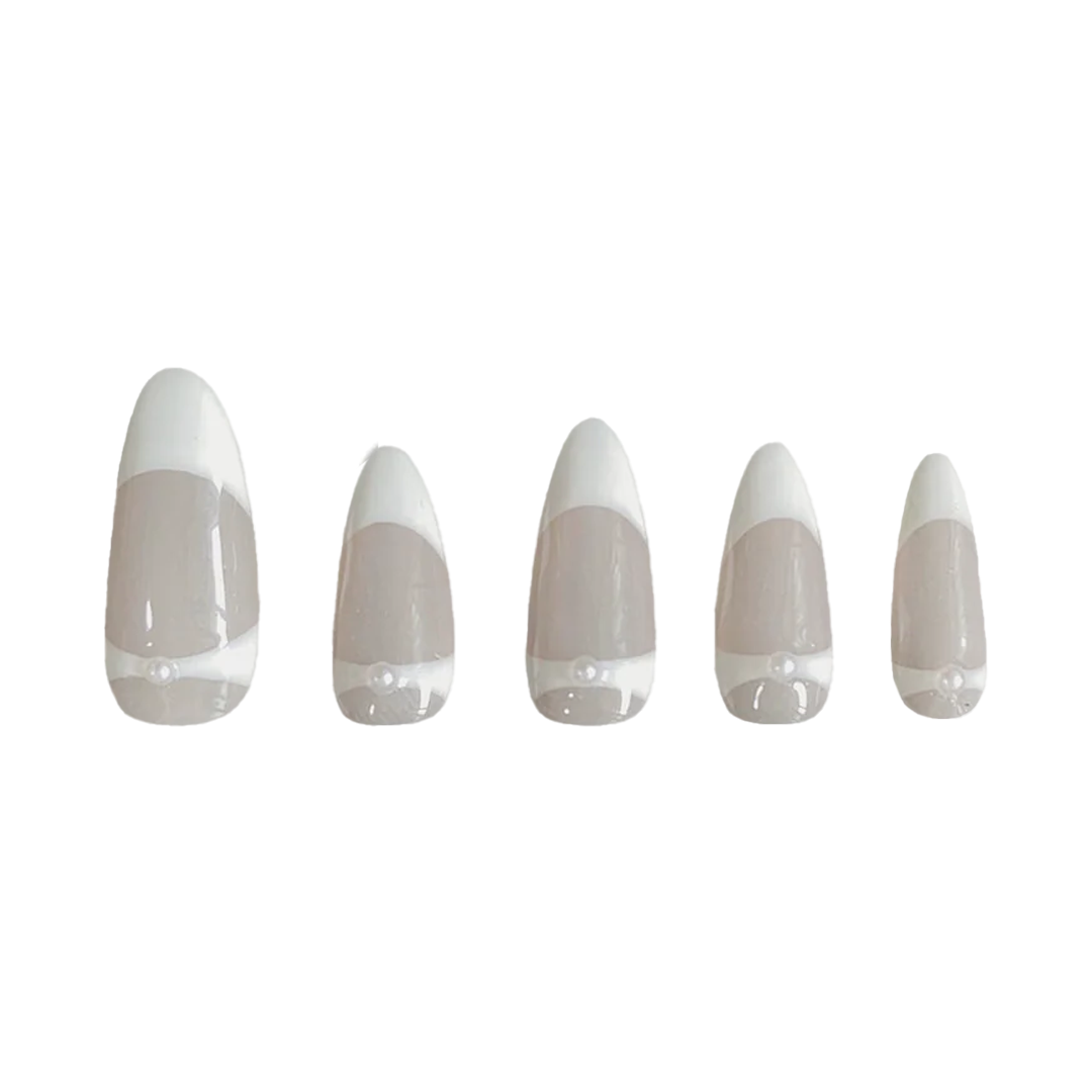 Siva Nail, Latte Layers, Minimalist Handmade Press on Nails