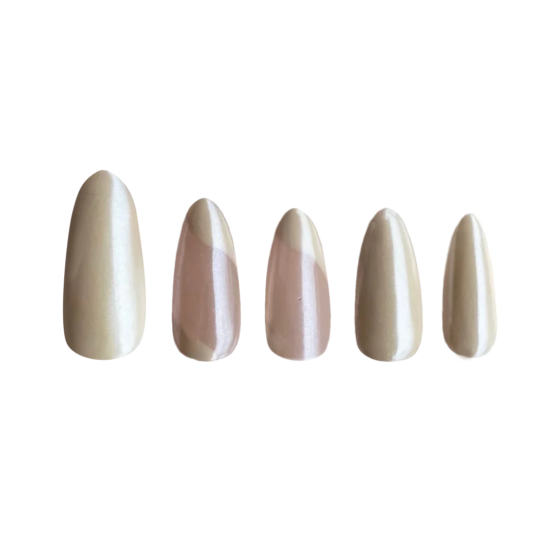 Siva Nail, Lunar Reflections, Elegant Handmade Press on Nails