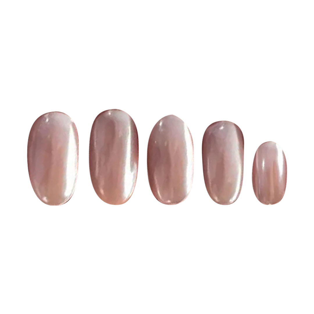 Siva Nail, Moon Pearl, Iridescent Glazed Handmade Press on Nails