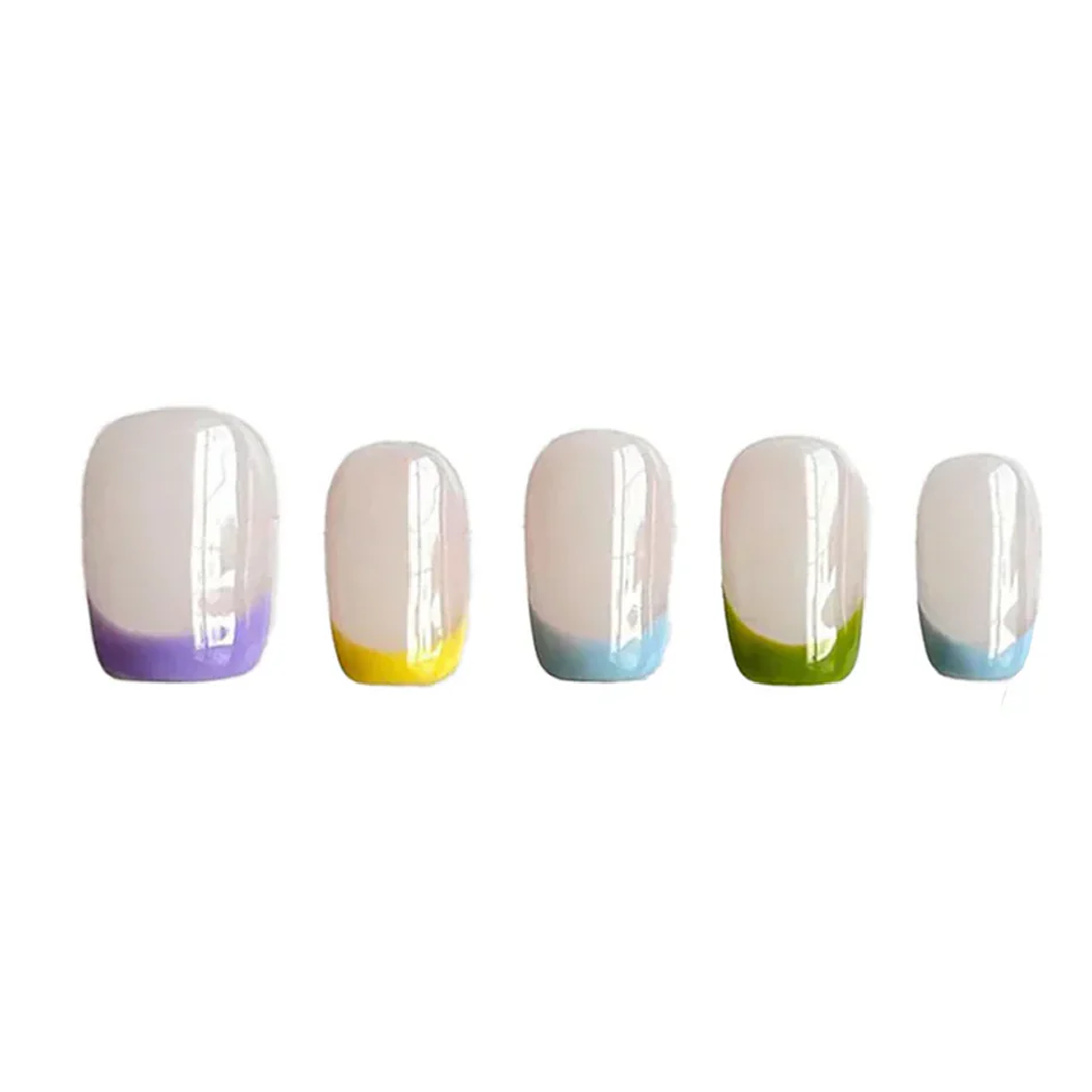 Siva Nail, Pastel Horizons, Colorful Charm, Handmade Press on Nails