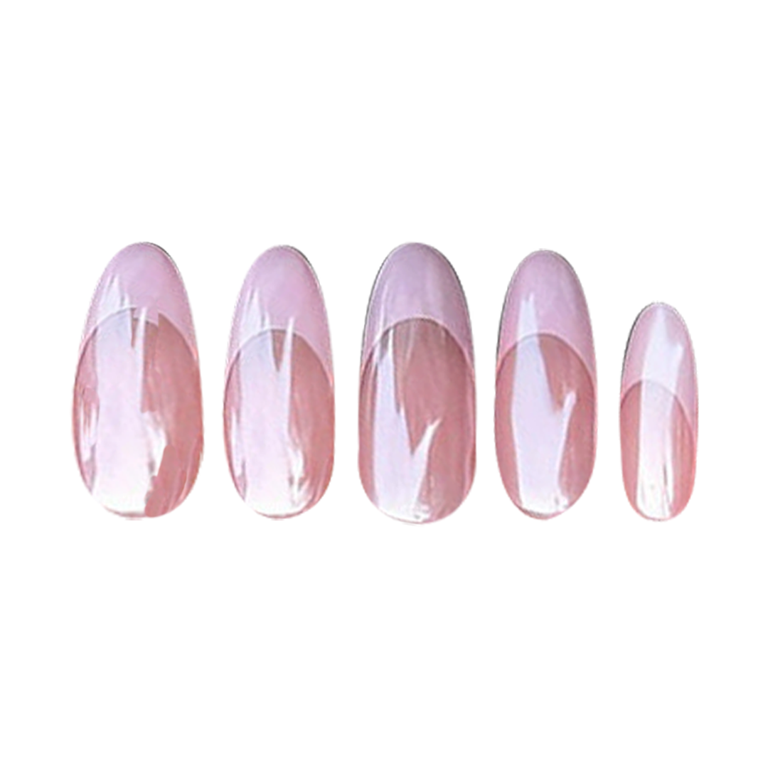 Siva Nail, Pinke Glasur, Spiegelglanz, handgemachte Nagelpresse