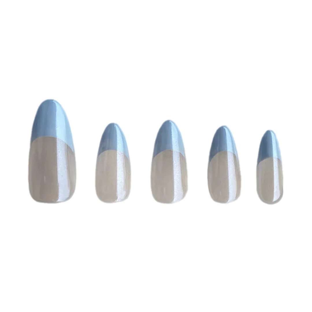 Siva Nail, Skyline Fade, Tranquil Elegance, Handmade Press on Nails
