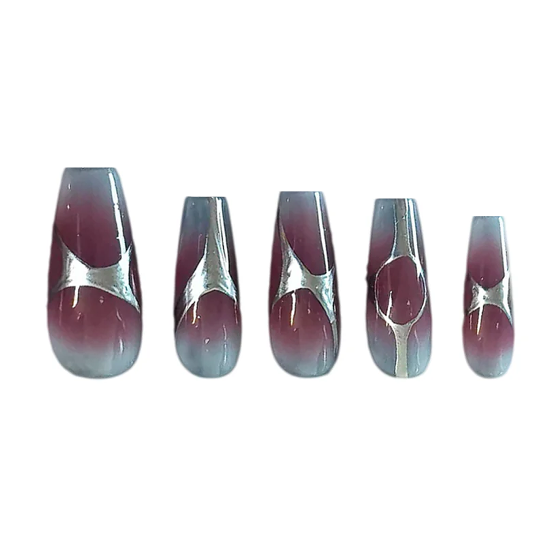 Siva Nail, Solar Eclipse, Mystical Glow, Handmade Press on Nails