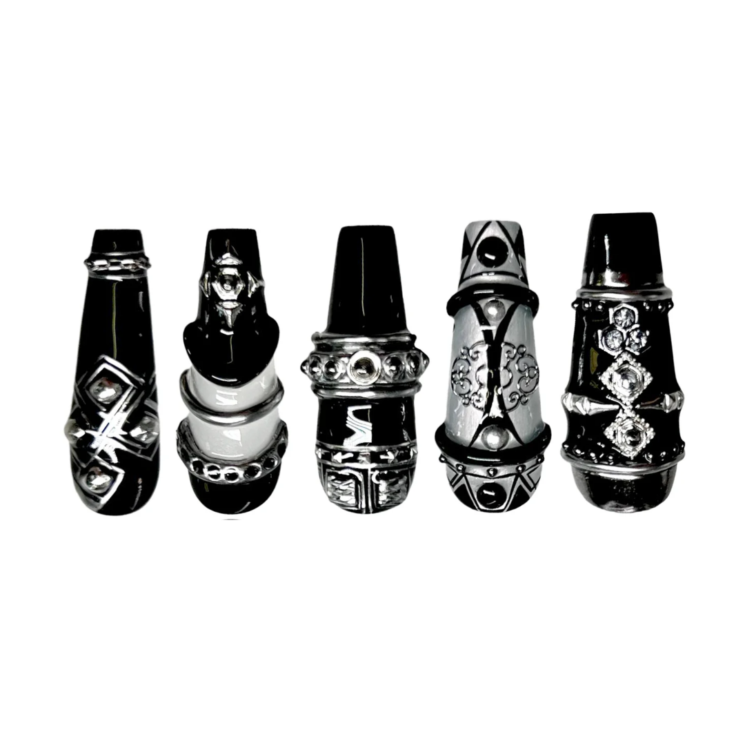 Siva Nail, The Saints, Gothic Handmade Press on Nails