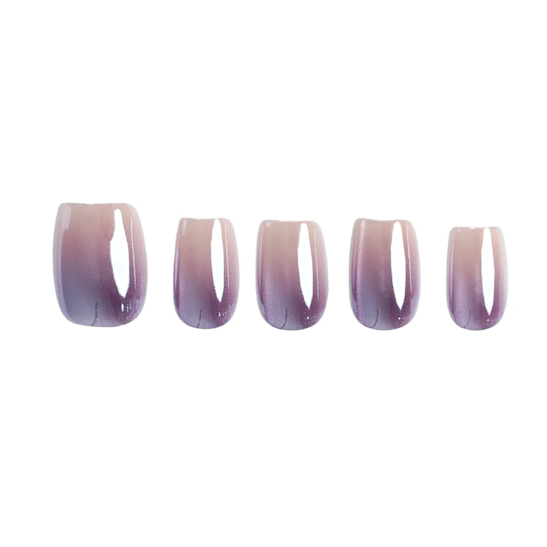 Siva Nail, Twilight Whisper, Squoval Press on Nails