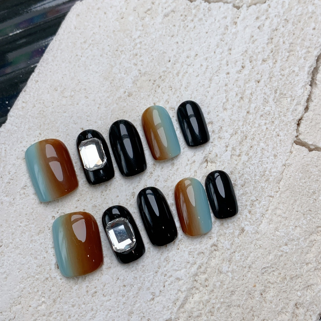 Siva Nail, Desert Gradient, Ombre Style Acrylic Press on Nails