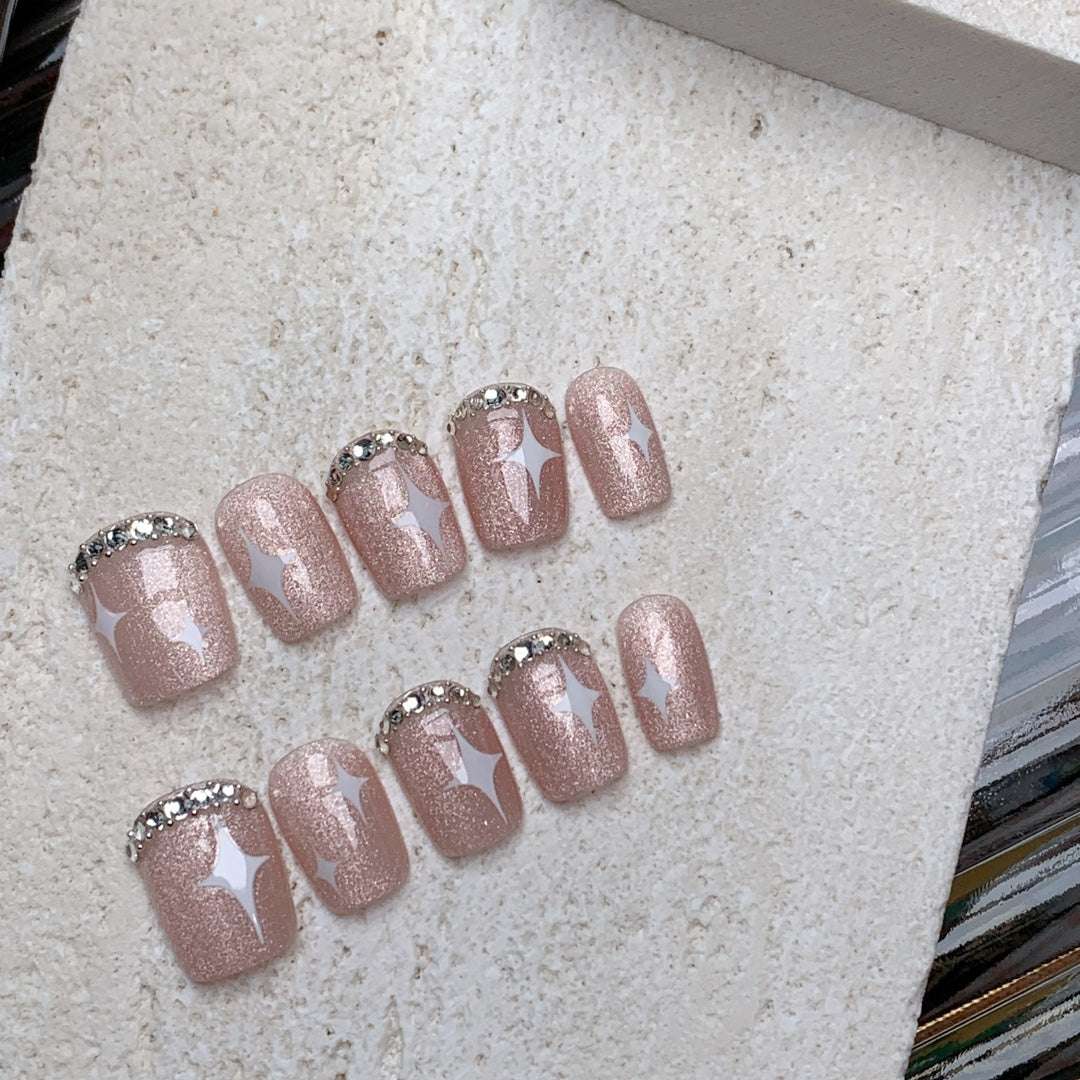 Siva Nail, Celebration Sparkle, Starry Luxe, Handmade Press on Nails